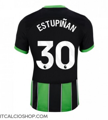 Brighton Pervis Estupinan #30 Terza Maglia 2024-25 Manica Corta